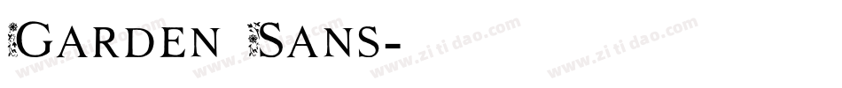 Garden Sans字体转换